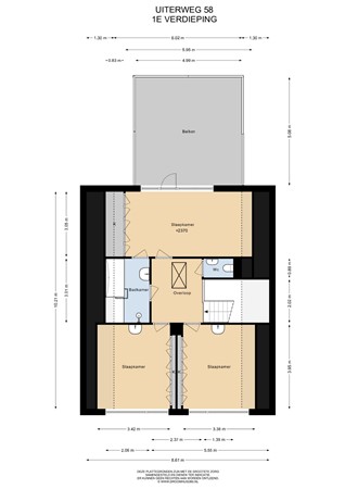 Floorplan - Uiterweg 58, 1431 AP Aalsmeer